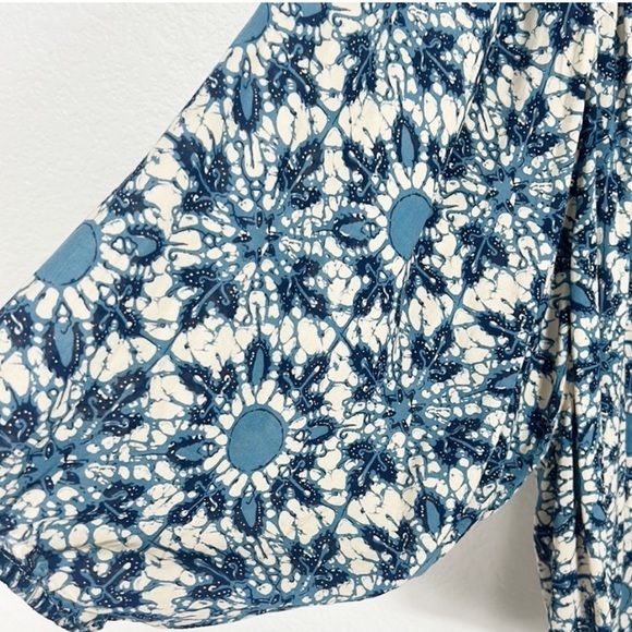 Lucky Brand Boho Billowy Button Up Blouse Medium - Picture 5 of 8